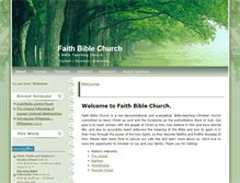 Tablet Screenshot of faithbiblechurch.com