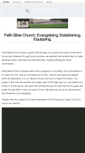 Mobile Screenshot of faithbiblechurch.net